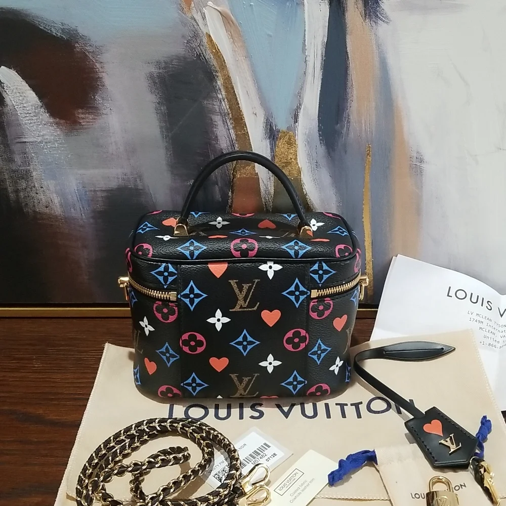 SOLD Louis Vuitton Black Game On Vanity Bag - Picture 7 of 12